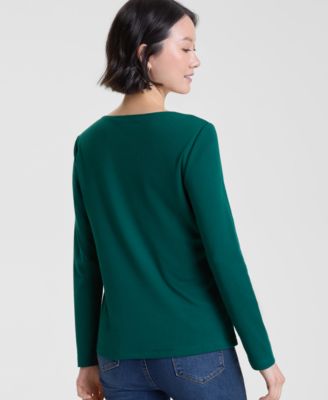 Women's Ornaments Long-Sleeve Top, Macy's Exclusive