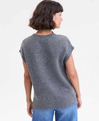 Women's Argyle Oversized Sweater Vest, Macy's Exclusive