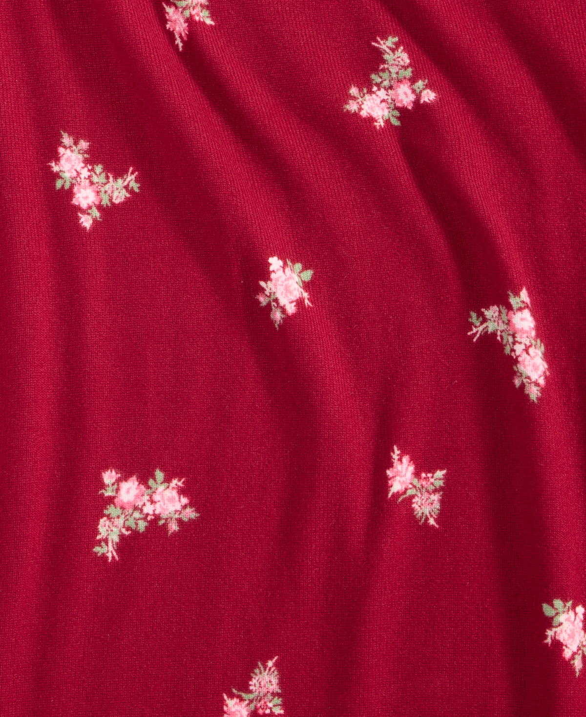 Charter Club Plus Size Soft Knit Printed Sleepshirt, Created For Macy's In Red