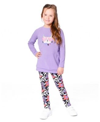 Girl Super Softtunic Tee with Graphic Print Purple - Toddler|Child