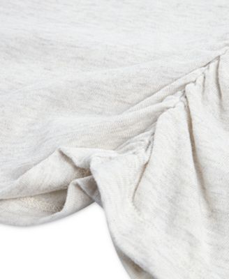 Girls Pearl Bow Ruched T-Shirt