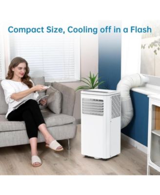 8,000 BTU 3-in-1 Cooling, Dehumidifier & Fan with Timer, Remote, LED Display - Portable Air Conditioner