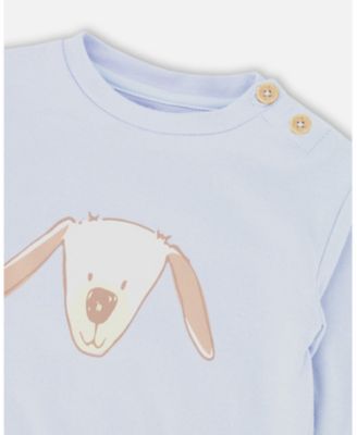 Baby Boy Cotton Pant and Top Set Light Blue - Baby