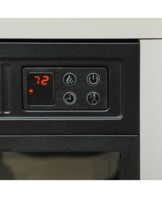 27" Electric Fireplace Heater with Mantel & Remote Control,