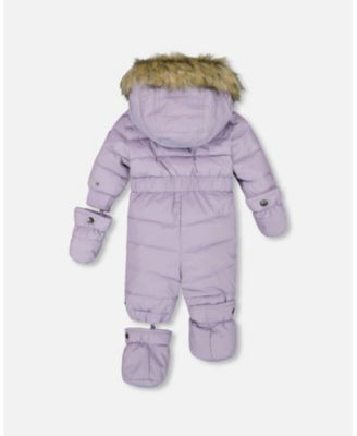 Baby Girl One-Piece Baby Original Puffy Snowsuit Purple Gray - Baby|Toddler