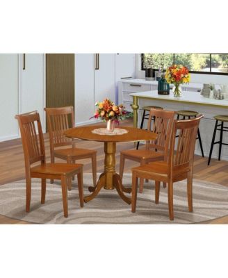 5 PC Kitchen Table set-breakfast nook and 4 Wooden Chairs