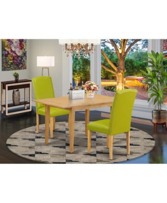 3 piece Oak rectangular kitchen Dining Room Set