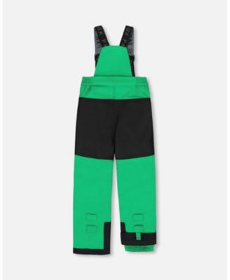 Boy Two-Piece Play Snowsuit with Colorblocked Jacket Green - Child