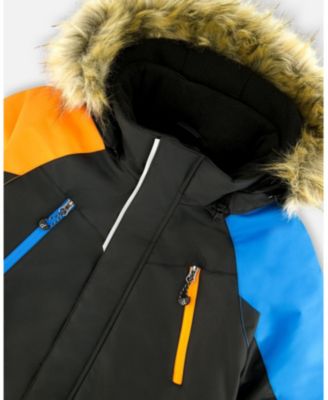 Boy Two-Piece Play Snowsuit Robot Dinosaur Print - Child