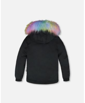 Girl Two-Piece Play Snowsuit Rainbow Leopard - Toddler|Child