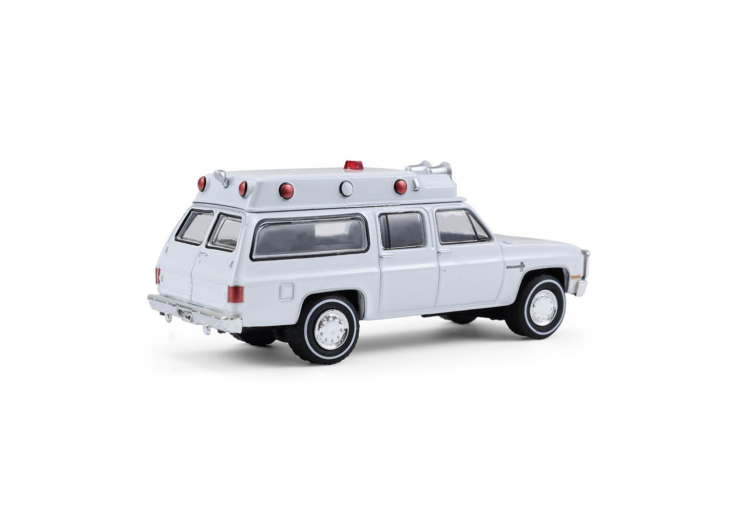 Детская игрушка Greenlight Collectibles 1/64 First Responders 1983 Chevrolet Suburban K20 Custom Deluxe Ambulance Diecast Toy — фото 3