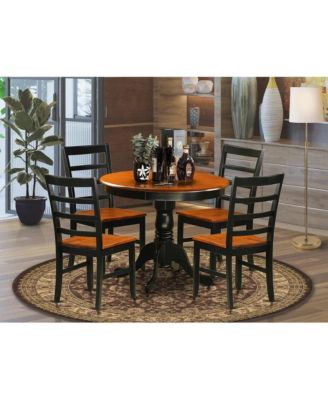 5 Pcs with 4 Wooden Chairs Dining furniture set