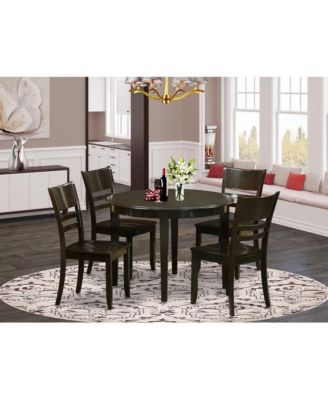 5 Pc small Kitchen Table and Chairs set-Dining Table and 4 Dining Chairs
