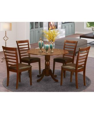 5 Pc small Kitchen Table and Chairs set-small Kitchen Table and 4 Dining Chairs