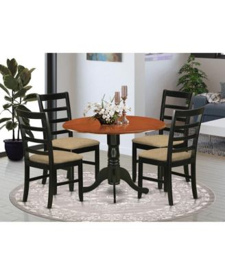 5 PC Kitchen Table set-Dining Table and 4 Wooden Kitchen Chairs