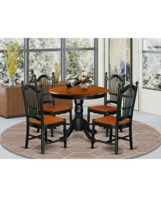 Dining Room Set Black & Cherry
