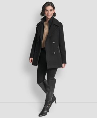 Women's Double-Breasted Bibbed Collared Coat