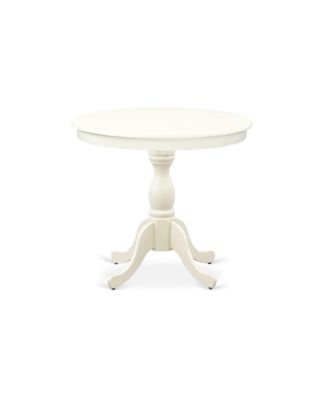 3 Pc Kitchen Table Set - 1 Pedestal Table and 2 Light Parson Chairs