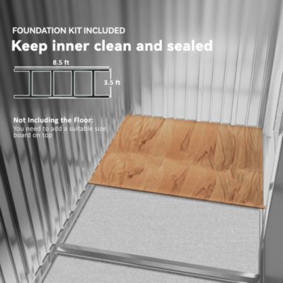 9&#39; x 6&#39; Storage Shed Garden Tool House w/ Vents Doors