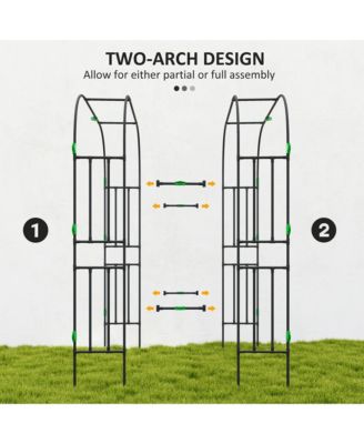8 FT Tall Tomato Cage, Metal Garden Trellis for Climbing Plants