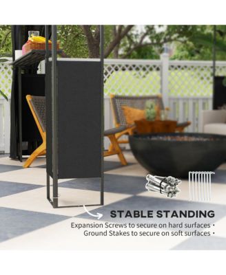 10' x 10' Outdoor Gazebo with Shelf and Netting, UV30+ Protected