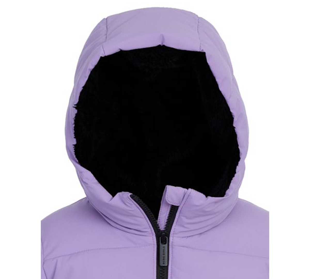 Michael Kors Bcbg Toddler And Little Girls Berber Lined Puffer Jacket In Purple