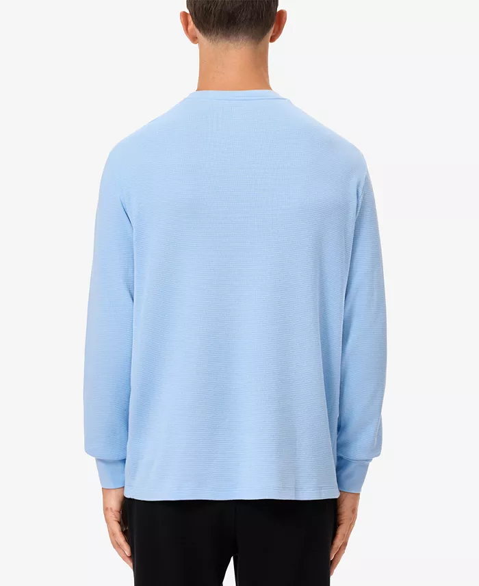 Men's Exclusive Crocodile Waffle-Knit Thermal Shirt - thumbnail 3