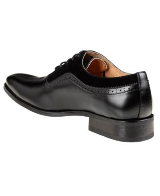 Men's Lace Up Medallion Toe Dress Shoes