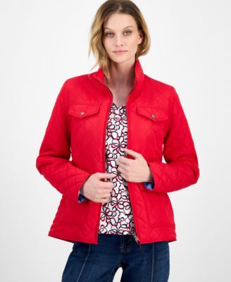 Women's Solid Quilted Jacket