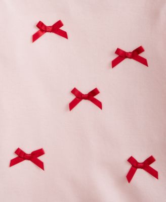 Baby Girls Mix and Match Long-Sleeve Velour-Bows T-Shirt, Macy's Exclusive