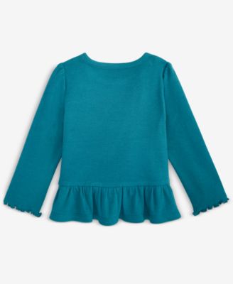 Baby Girls Mix and Match Long-Sleeve Solid Rib T-Shirt, Macy's Exclusive