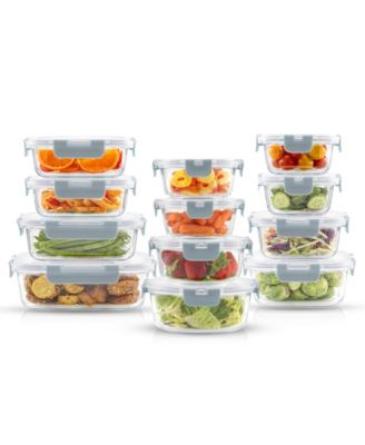 24-Pc. Glass Storage Containers with Lids