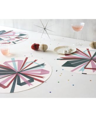 Bow-Print 15" Round Placemat