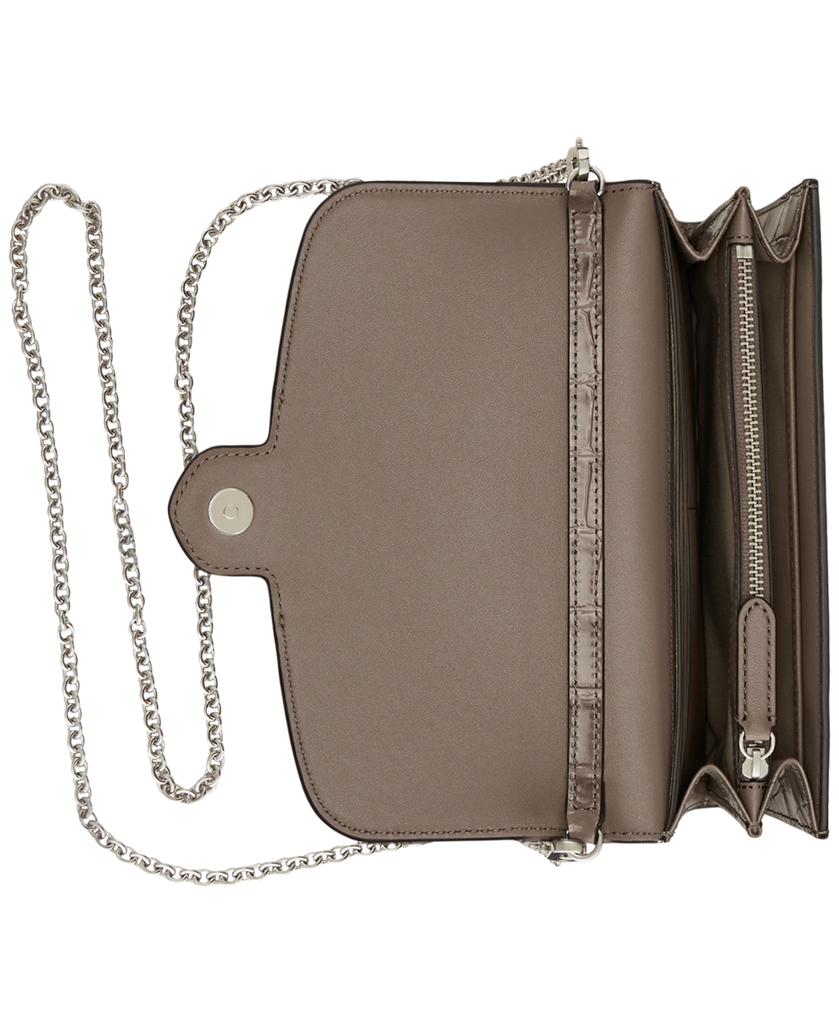 Ralph Lauren Adair Croc-embossed Leather Small Crossbody In Multi