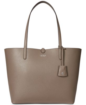 Faux-Leather Reversible Tote Bag