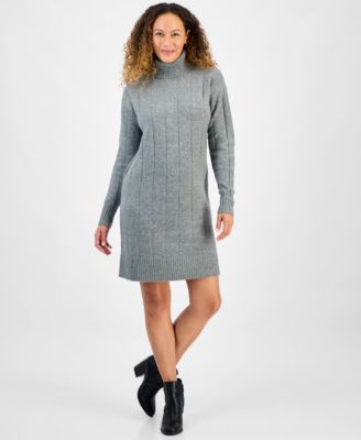 Style & Co - Petite Turtleneck Sweater Dress