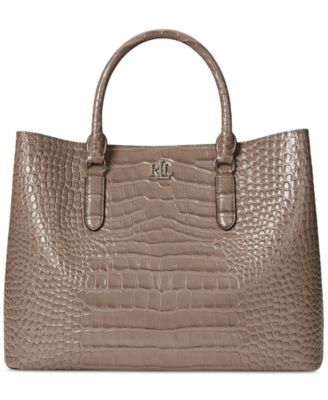 Marcy Large Embossed Satchel Bag
