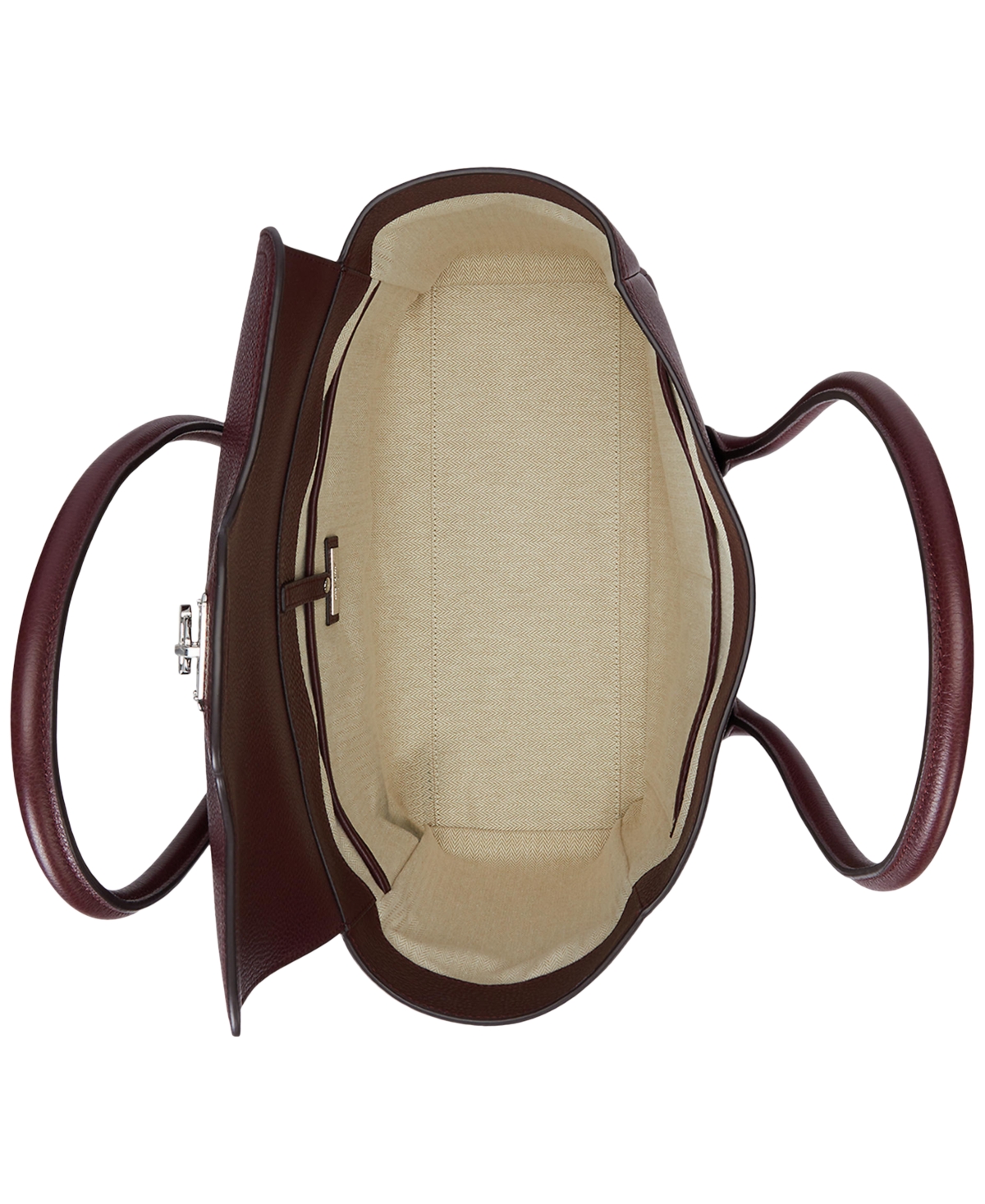 Ralph Lauren Pebbled Leather Extra-large Tanner Satchel In Animal Print
