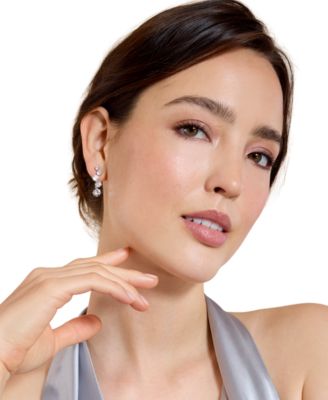 Cubic Zirconia Drop Earrings