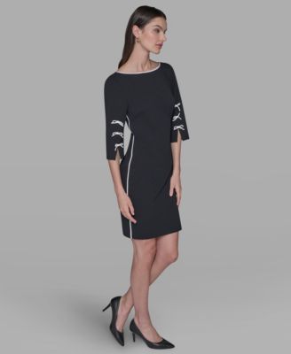 Women's Boat Neck Sheath Dress
