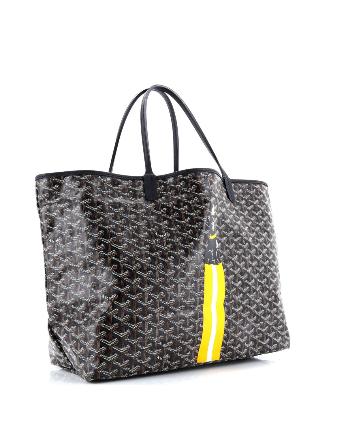 Pre-Owned Goyard Gm Saint Louis Tote Printed Coated Canvas