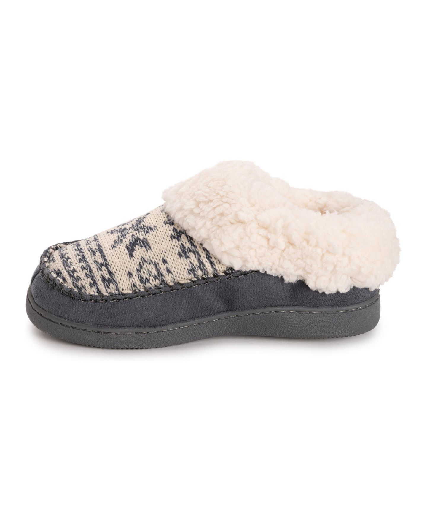 Женские тапочки MUK LUKS Minerva Slipper, цвет: Синий серый — фото 3