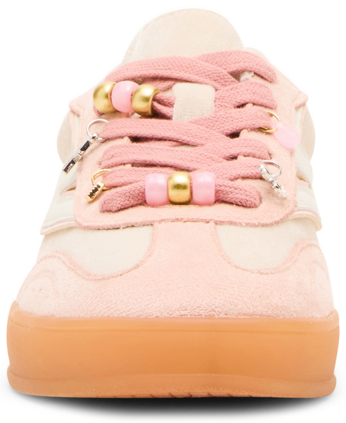 Madden Girl Giia-c Charms Lace-up Low-top Sneakers In Pink