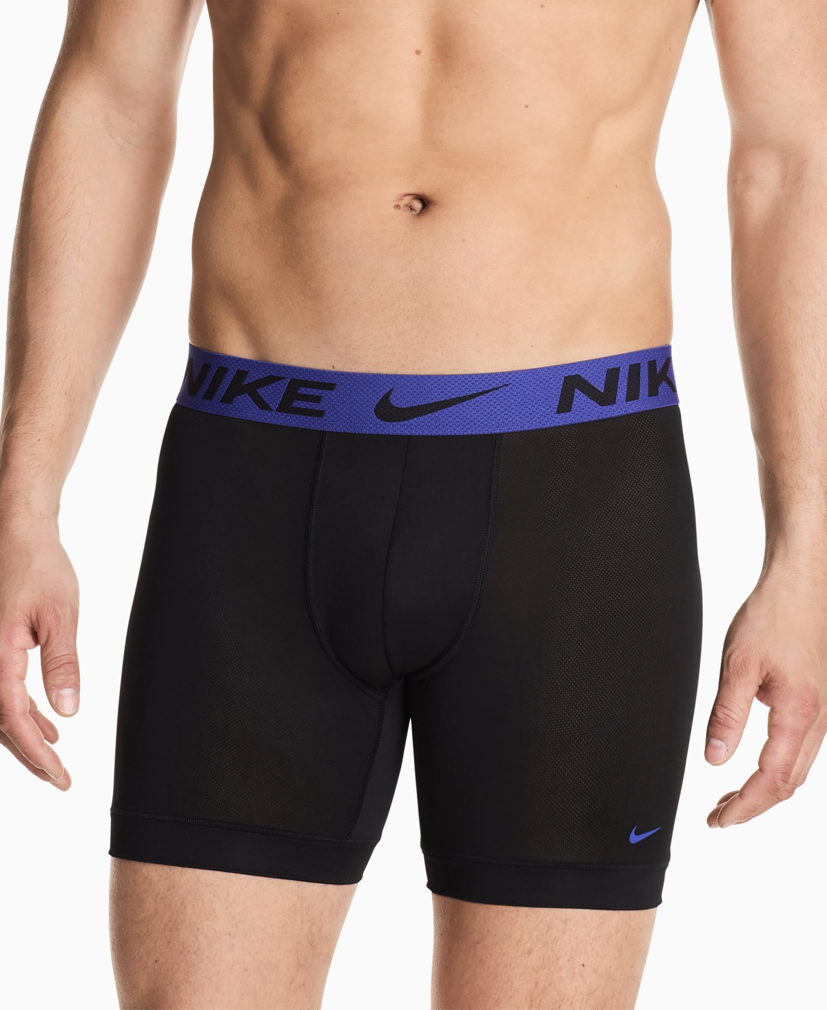 Nike Men's 3-pack Dri-fit Boxer Briefs In Black