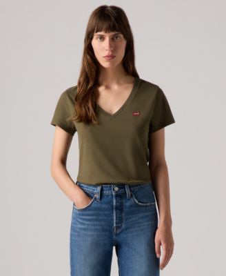Levi's - Women's Perfect Cotton V-Neck Short-Sleeve T-Shirt