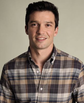 Men's Plaid Long-Sleeve Shirt