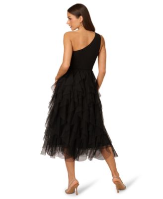 Women's One-Shoulder Midi Dress