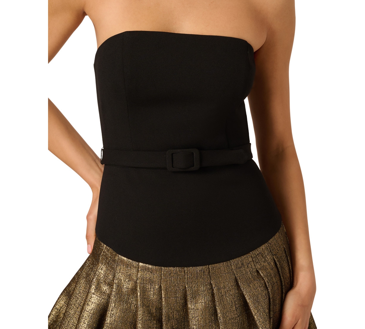 Adrianna Women's Strapless Drop-waist Minidress In Multi