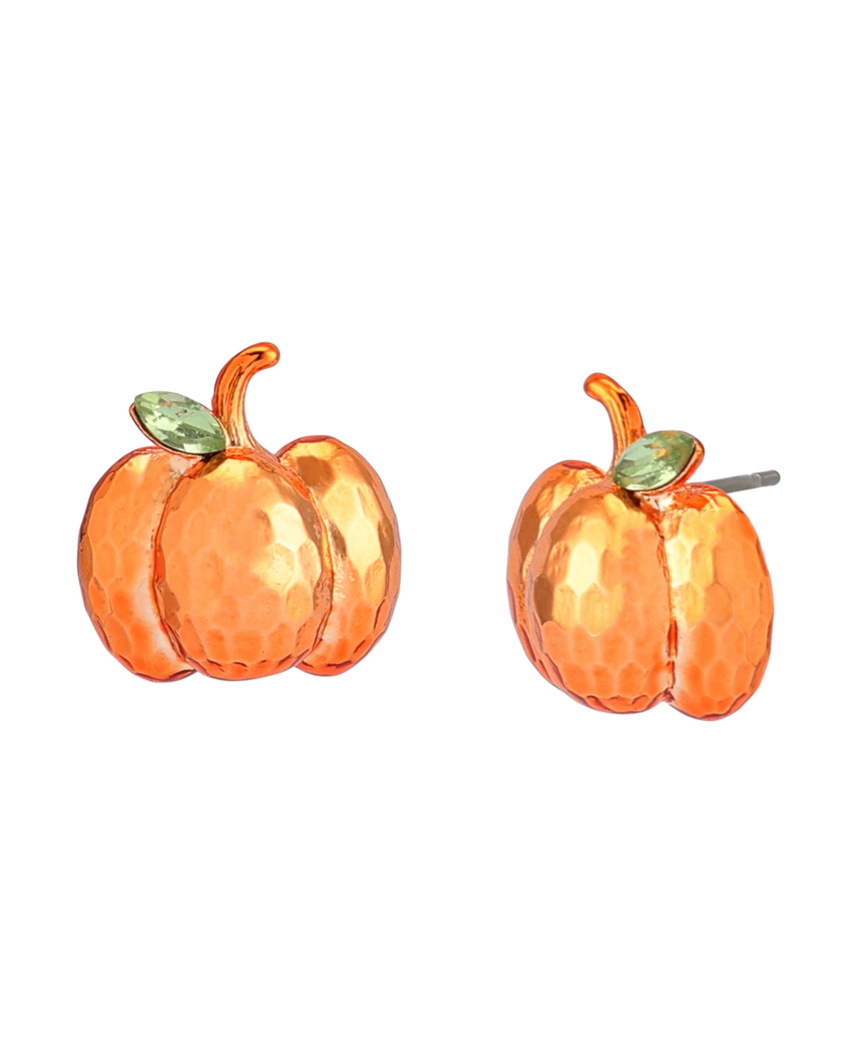 Betsey Johnson Faux Stone Pumpkin Stud Earrings