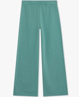 Big Girls Cotton-Blend Fleece Wide-Leg Pants